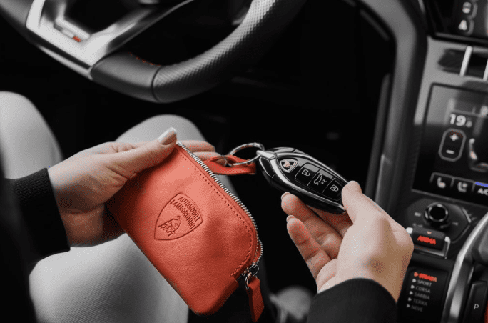 Upcycled Leather Project Lamborghini